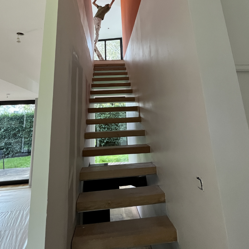 Leffet Deco Peintre Saint Herblain AVANT Cage Escalier Peinture Ressources 1